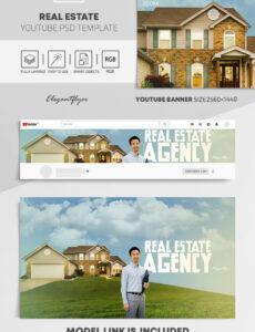 real estate  free youtube channel banner psd template  by elegantflyer facebook real estate banner design template excel
