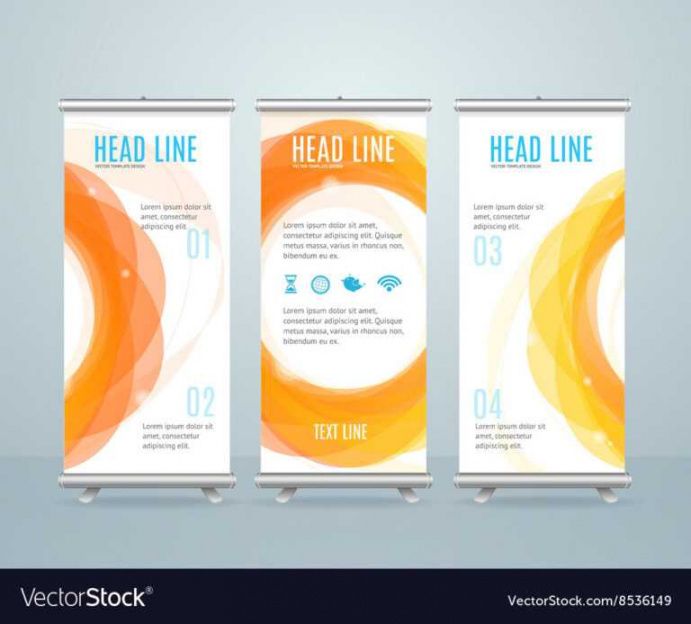 roll up banner stand design template with retractable banner design retractable banner design template