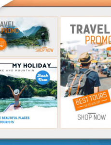 sample 3 travel agency social media ads banner design psd template free  indiater advertising banner design template word