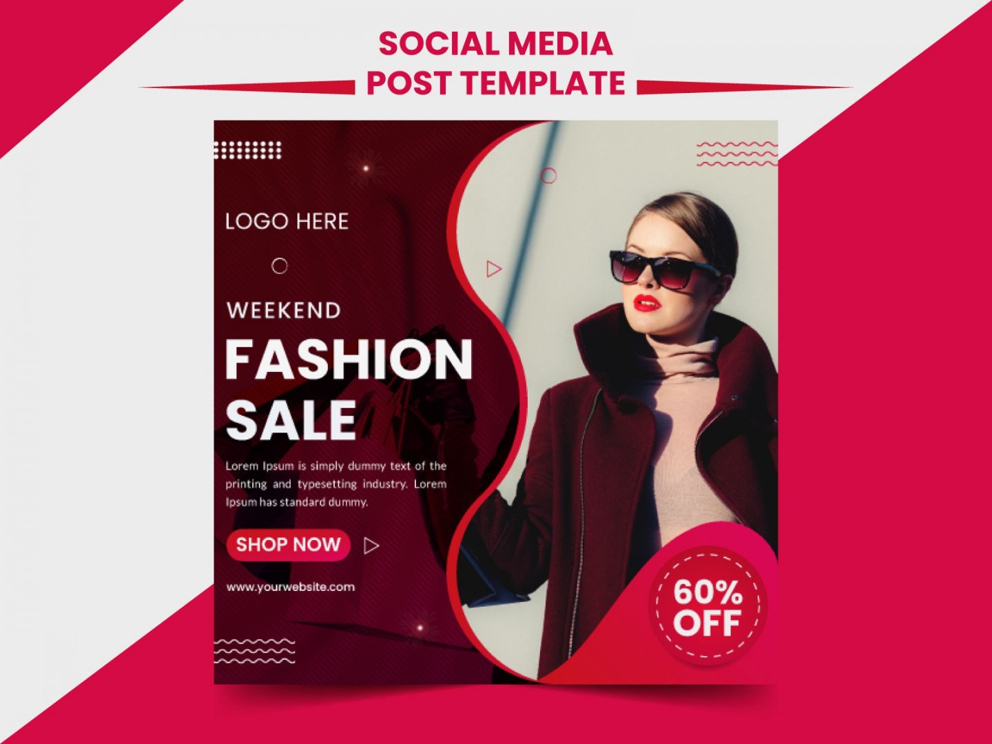 sample fashion sale social media banner design vector template by mohammad product sale banner design template pdf
