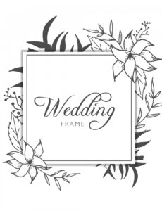 sample floral wedding frame banner card template 602669 vector art at vecteezy a frame banner design template doc
