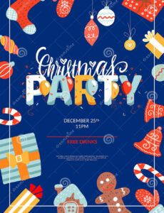 sample merry christmas party layout a4 poster or flyer template christmas bell design birthday banner template doc