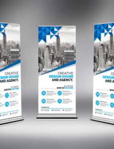 sample modern stylish rollup banner 000677  template catalog modern banner design template
