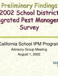 editable ppt  preliminary findings 2002 school district integrated pest integrated pest management plan template doc