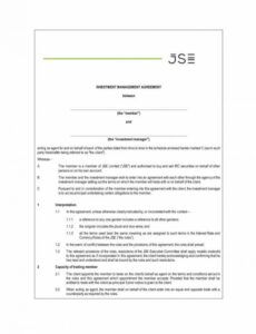 printable free 11 restaurant investment agreement templates in pdf  ms word restaurant management agreement template example