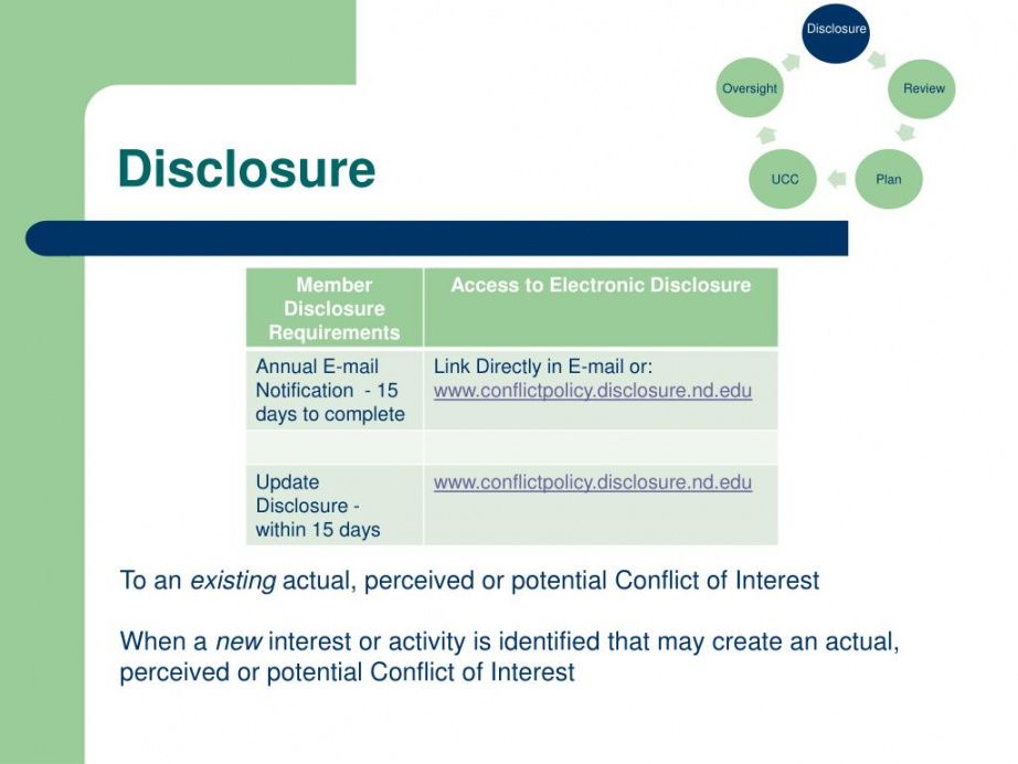 printable ppt  conflict of interest policy &amp;amp; disclosure process powerpoint conflict of interest management plan template pdf