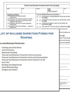 printable roofing contractor inspection form sample subcontractor safety management plan template word