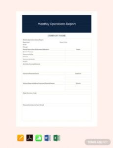 sample 40 monthly management report templates in pdf  google docs  excel monthly management report template doc