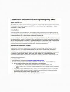 free free 10 environmental management plan samples in pdf  ms word safety and environmental management plan template excel
