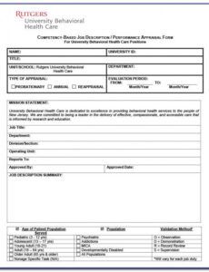 printable employee performance appraisal form template uk performance appraisal template for senior management doc