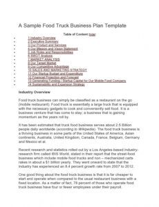 29 proven food truck business plans pdf word  templatearchive food truck business proposal template