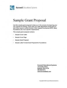 40 grant proposal templates nsf nonprofit research  templatelab grant proposal template for non profit excel