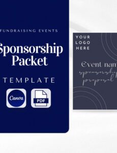 editable event sponsorship proposal template nonprofit fundraising  etsy charity event sponsorship proposal template doc