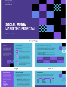 editable social media proposal template freelance social media proposal template word