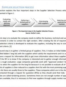 editable supplier evaluation template supplier performance management template pdf