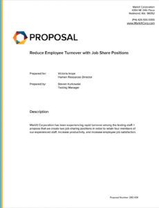 employment proposal template proposal for a raise template example
