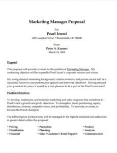 free job proposal  32 examples format pdf  examples proposal for new position template word