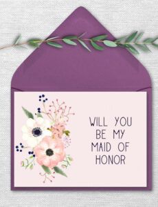 free maid of honor proposal card digital  etsy maid of honor proposal template pdf