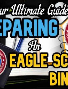 how to prepare your eagle binder tips from an eagle scout! eagle scout project proposal template example