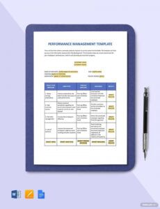 performance management template in word pages google docs  download annual performance management template excel