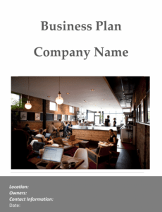 printable coffee shop business plan sample pages  black box business plans coffee shop business proposal template pdf