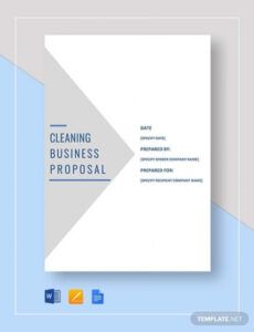 sample 27 cleaning proposal templates  word pdf apple pages google docs proposal for cleaning services template excel