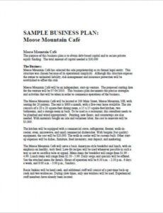 sample cafe business plan template coffee shop business proposal template pdf