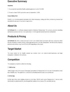 sample free android app business plan template  google docs word  template android app development proposal template excel