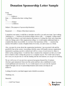 sample how to write a letter asking for donations or sponsorship charity event sponsorship proposal template
