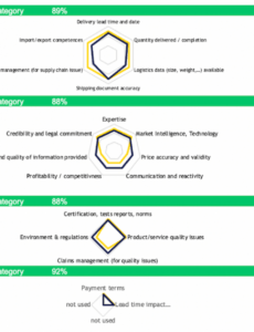 sample vendor scorecard excel template a 360degree view supplier performance management template pdf