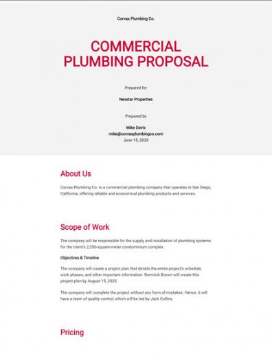 10 commercial proposal pdf templates  free downloads  template commercial real estate request for proposal template word