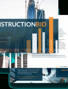 editable bid proposal template  proposify construction bid construction proposal template example