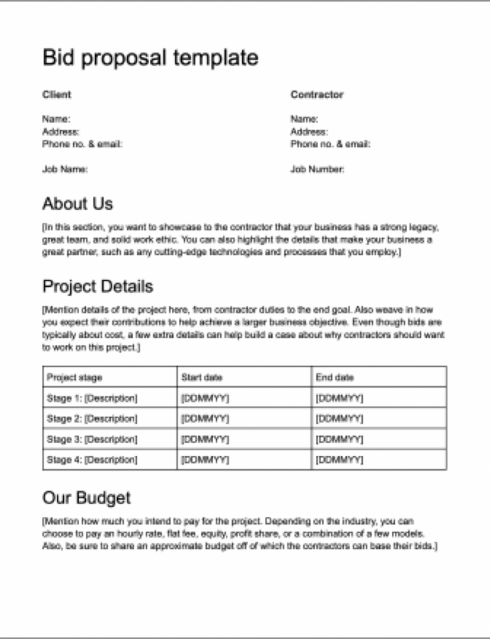 Bass Fishing Sponsorship Proposal Template