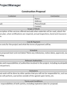 free 20 free excel construction templates  projectmanager project management request for proposal template excel