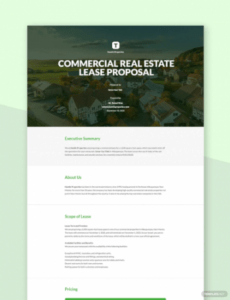 free 23 examples commercial proposal  format tips pdf commercial real estate request for proposal template pdf