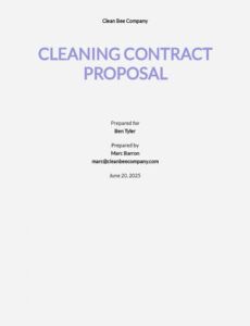 free cleaning proposal word templates 30 download commercial cleaning services contract proposal template