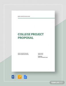 free college project proposal templates  6 free word pdf format download project proposal for students template