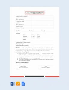 free commercial lease proposal letter template  google docs word outlook apple pages  template proposal to lease commercial space template pdf