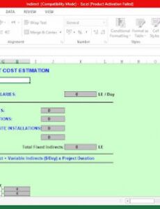 free indirect cost estimation template  software engineering indirect cost rate proposal template example