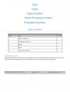 free printable grant proposal templates word pdf for nonprofit non profit grant proposal template