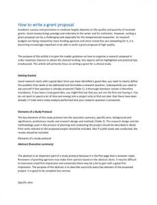 printable 40 grant proposal templates nsf nonprofit research  templatelab proposal for nonprofit organizations template pdf