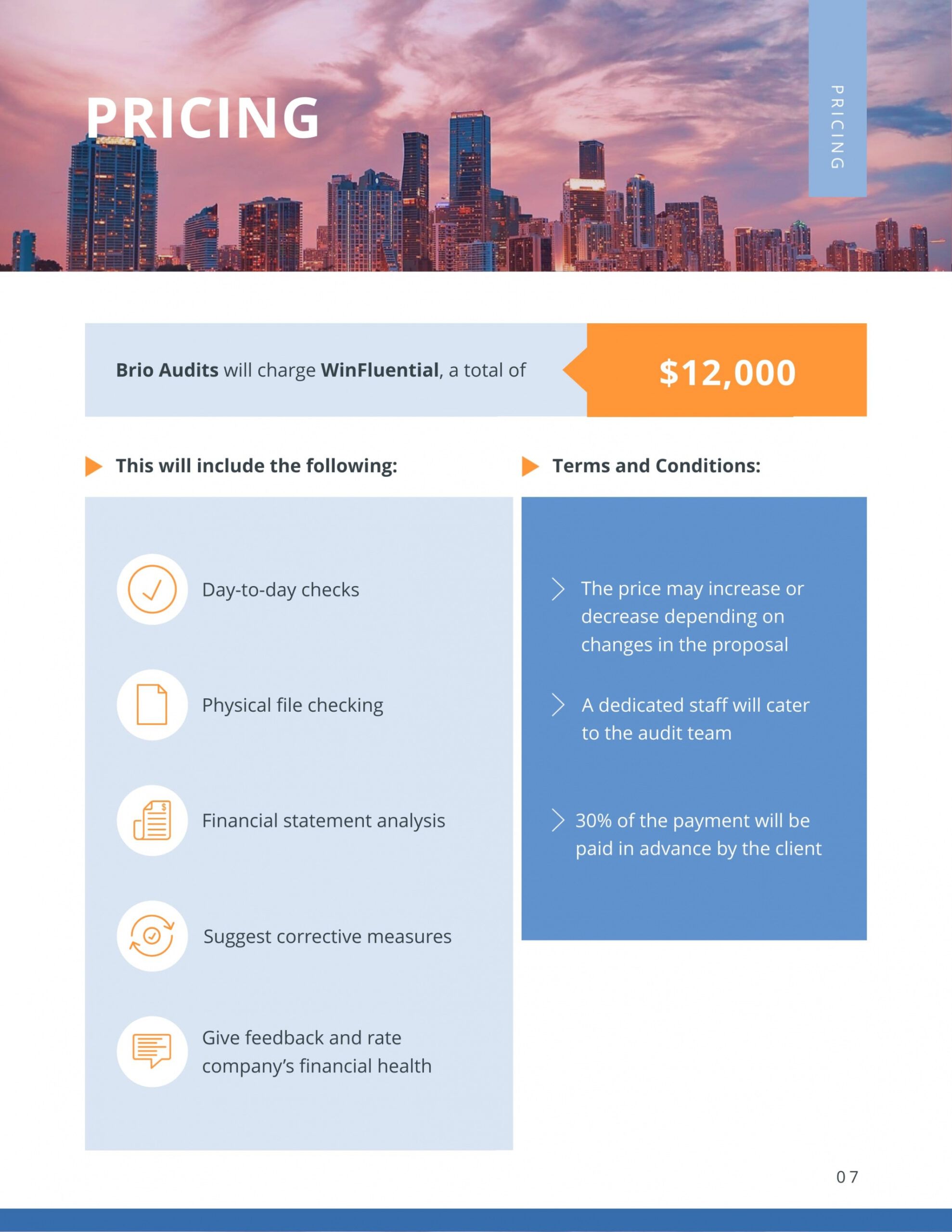 printable audit proposal template  visme audit request for proposal template pdf