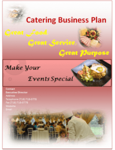 printable catering plan template  my word templates proposal for catering services template example