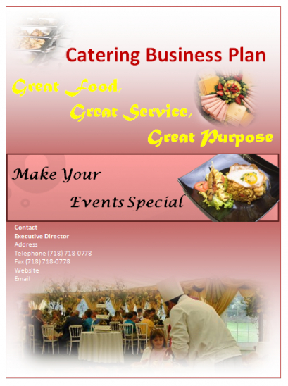 printable catering plan template  my word templates proposal for catering services template example