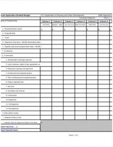 printable grant budget template  10 free pdf word documents download grant proposal grant budget template