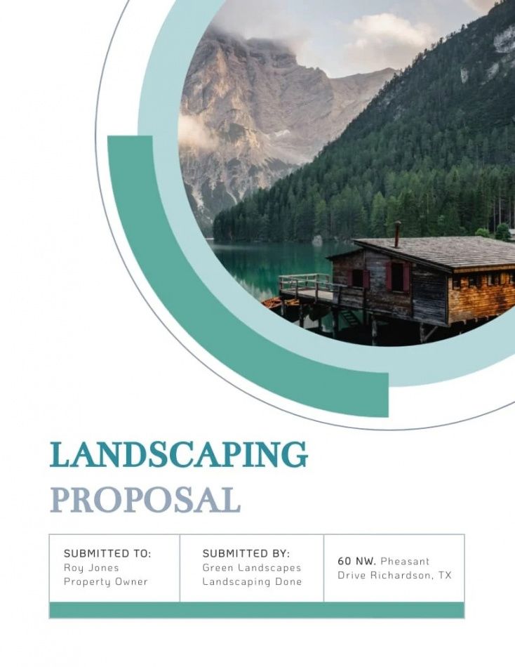 printable landscaping rfp template landscaping request for proposal template example