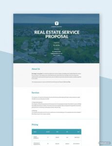 printable real estate service proposal template  google docs word apple pages  template commercial real estate request for proposal template excel