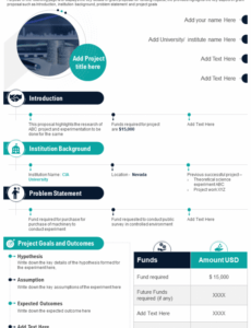 printable top 10 editable samples of research grant proposal templates one page grant proposal template example