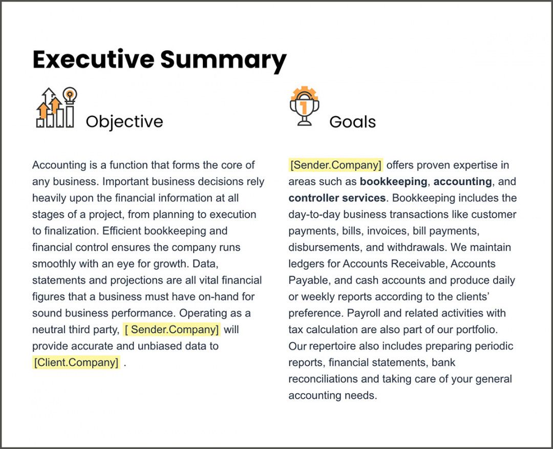 sample executive summary template for proposal executive summary business proposal template