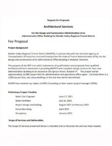 sample free 4 architectural fee proposal samples in pdf architect request for proposal template word